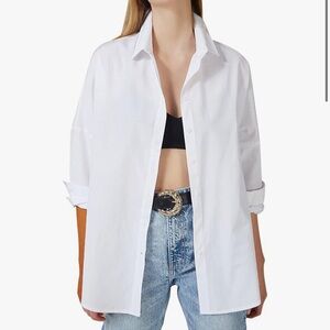 White Button Down Top Size Medium